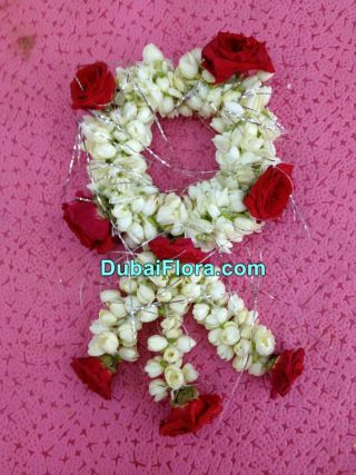 Fresh Jasmine Flower Bracelets – 2 Pieces with Baby Roses