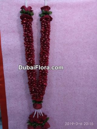 Red Rose Petal Garland
