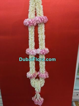 Tuberose and Pink Roses Garland