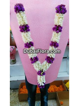 Tuberose and Vadamalli Flower Garland