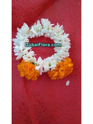Tuberose Bracelet with Marigold (2 Pieces)