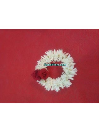 Tuberose Flower Bracelet with Roses (2 Pieces)