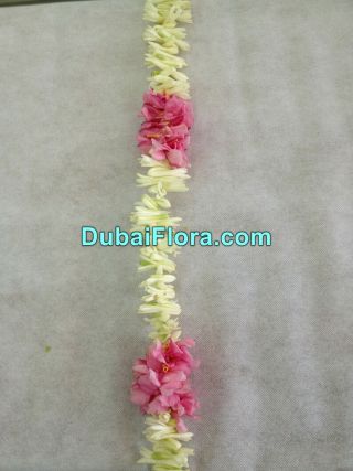 White Tuberose and Pink Oleander (Arali) Flower Strings